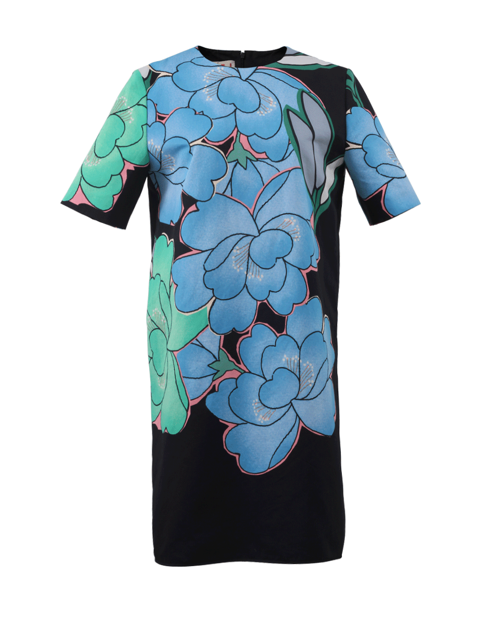 MARNI-Floral Print Shift Dress-