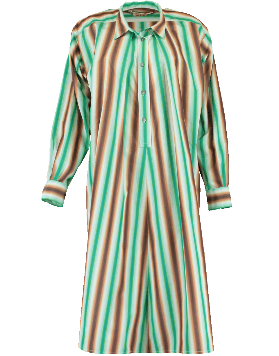 MARNI-Vertical Stripe Shirt Dress-