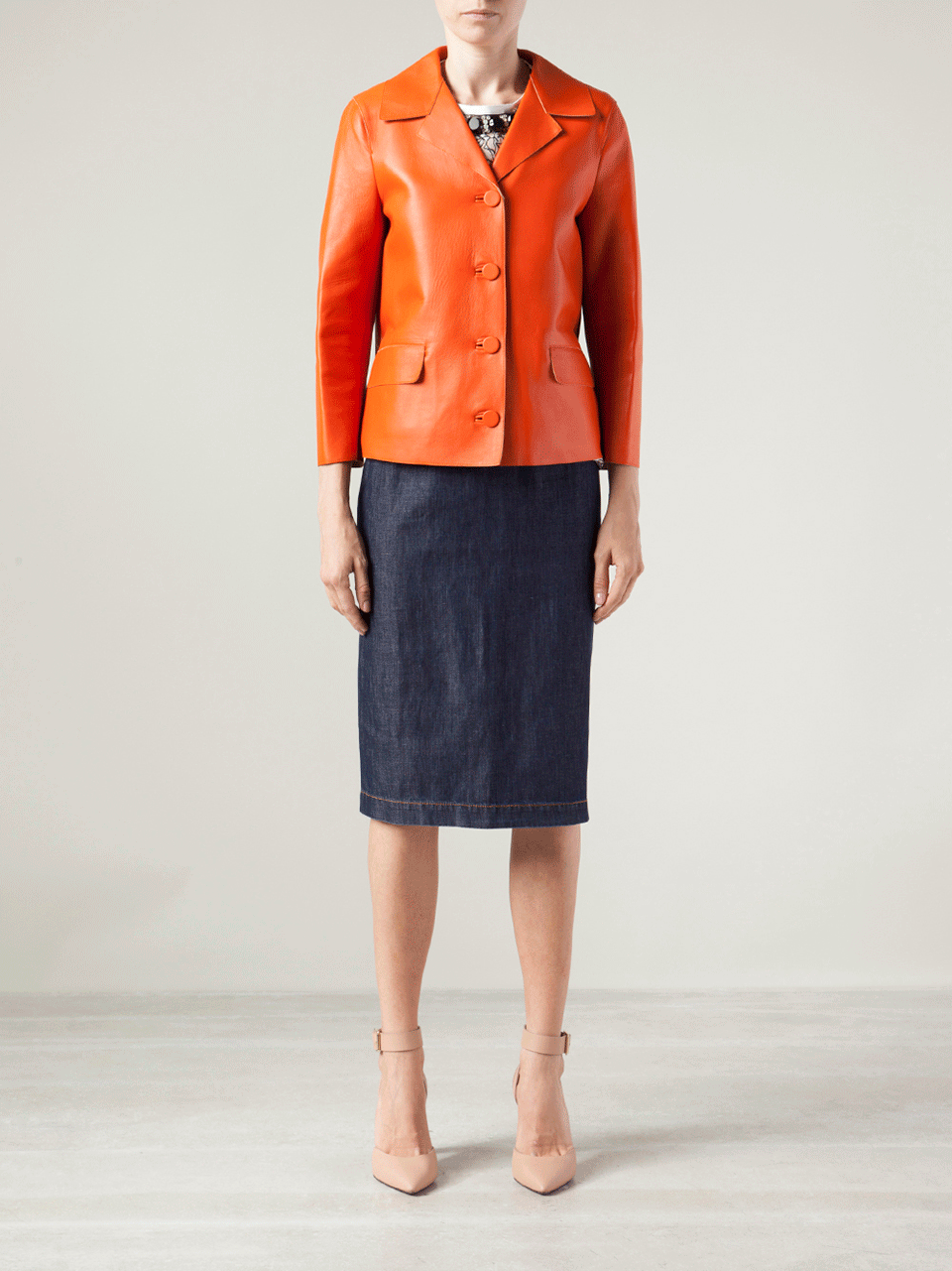 MARNI-Flap Pocket Leather Jacket-