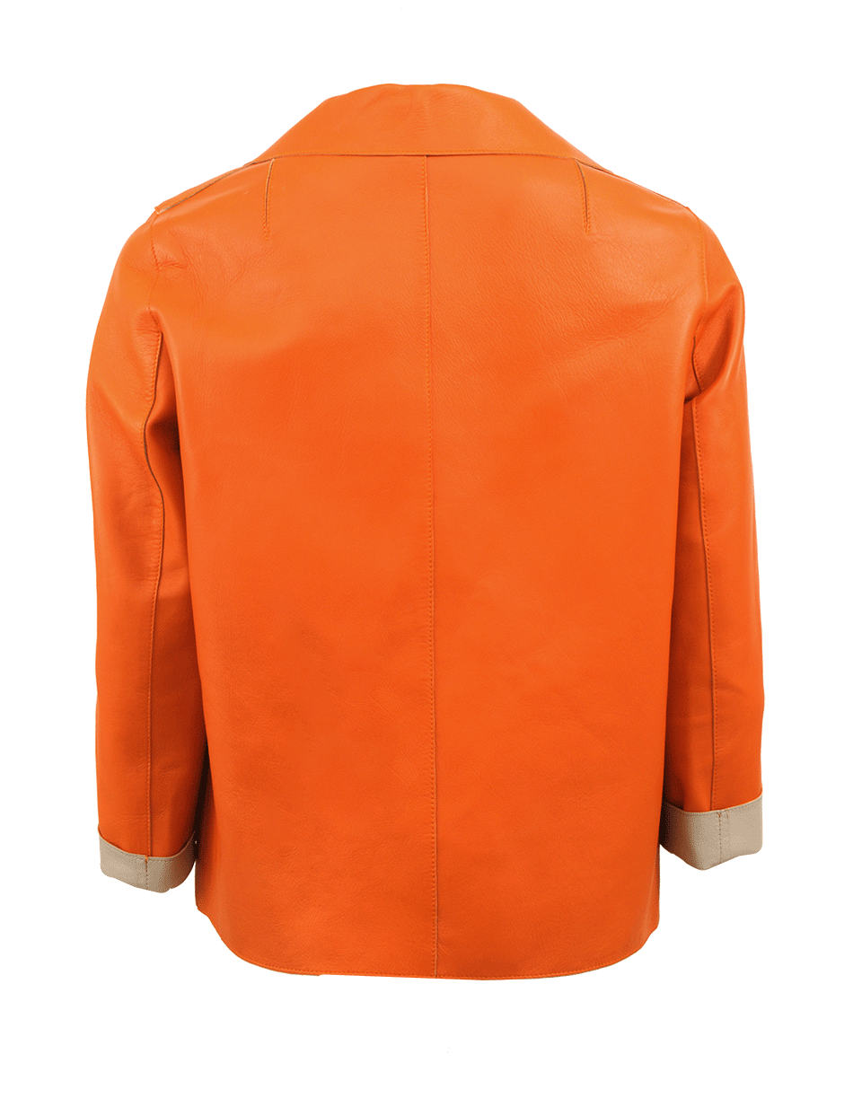 MARNI-Flap Pocket Leather Jacket-