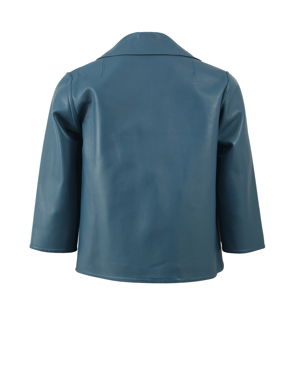 MARNI-Reversible Leather Crop Jacket-