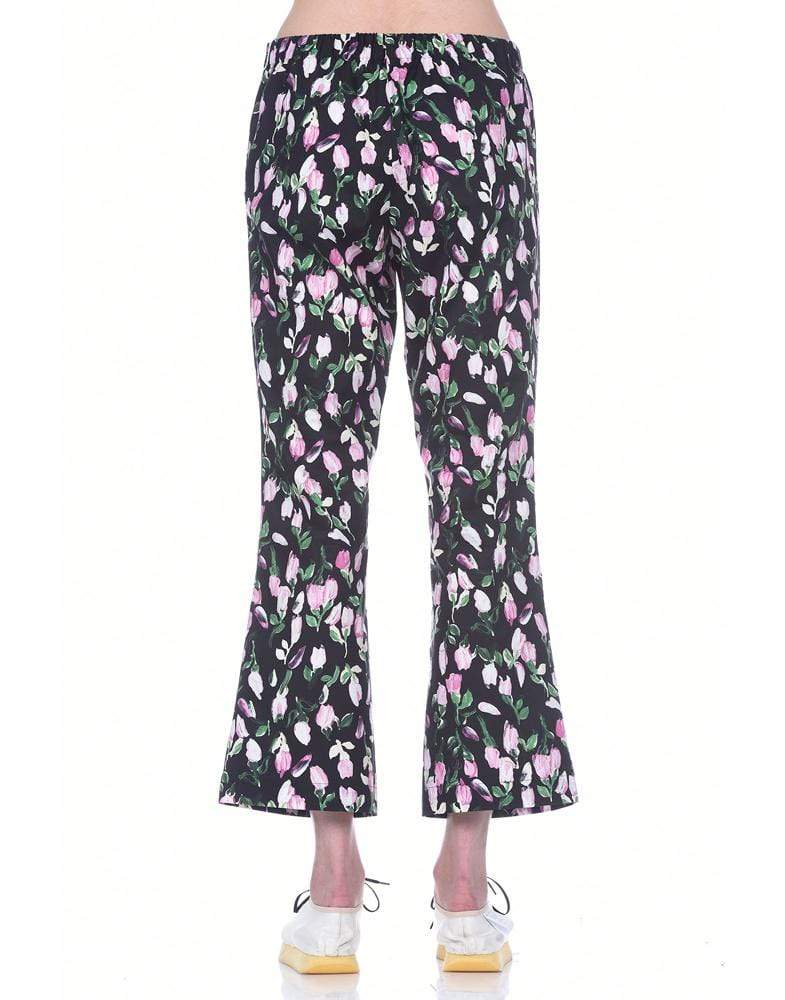 MARNI-Floral Print Cropped Trousers-