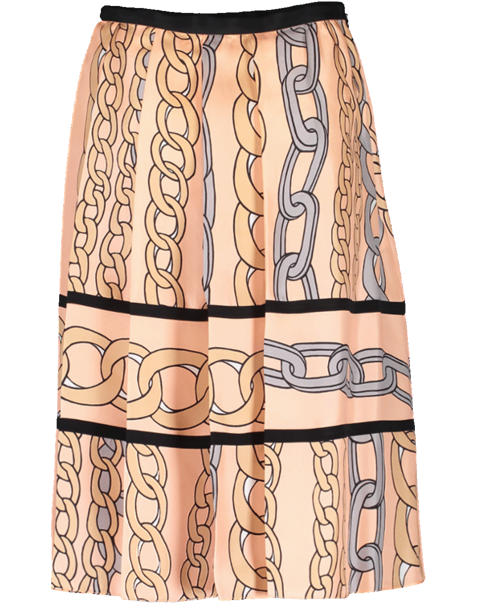 MARNI-Chain Print Pleated Skirt-