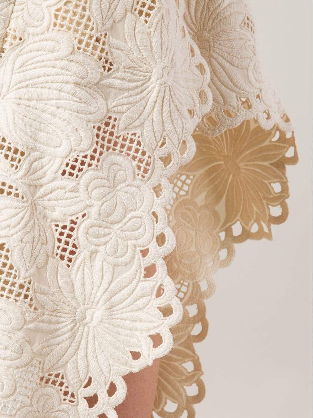 MARNI-Asymmetric Lace Skirt-