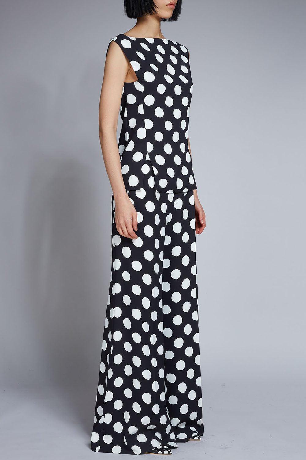 MARNI-Cady Top - Black Dot-