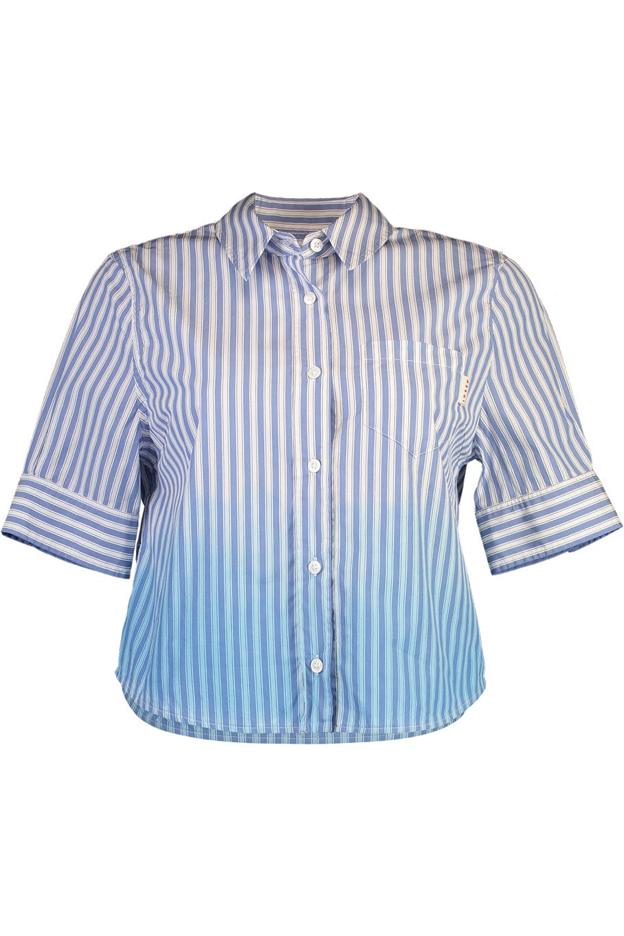 MARNI-Striped Front Button Blouse-