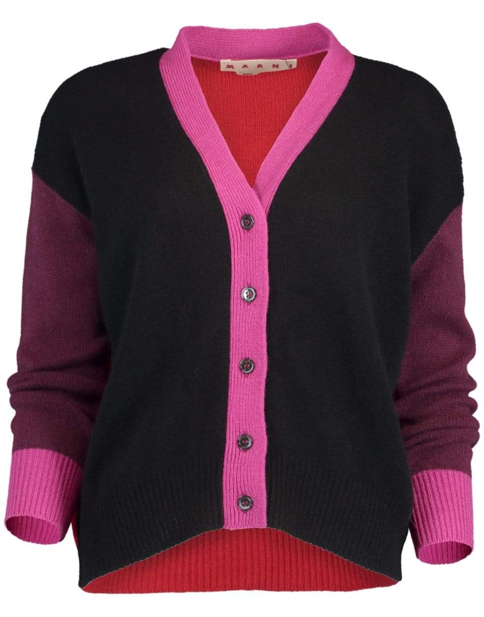 MARNI-Colorblock Boyfriend Cardigan-