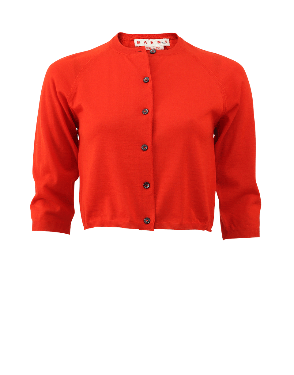 MARNI-Cropped Button Cardigan-