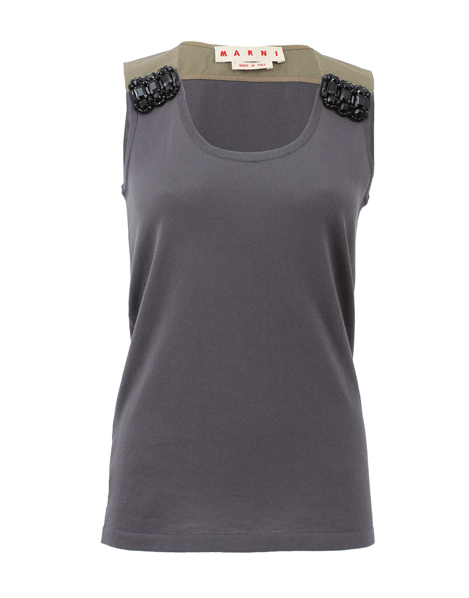 MARNI-Jeweled Tank Top-