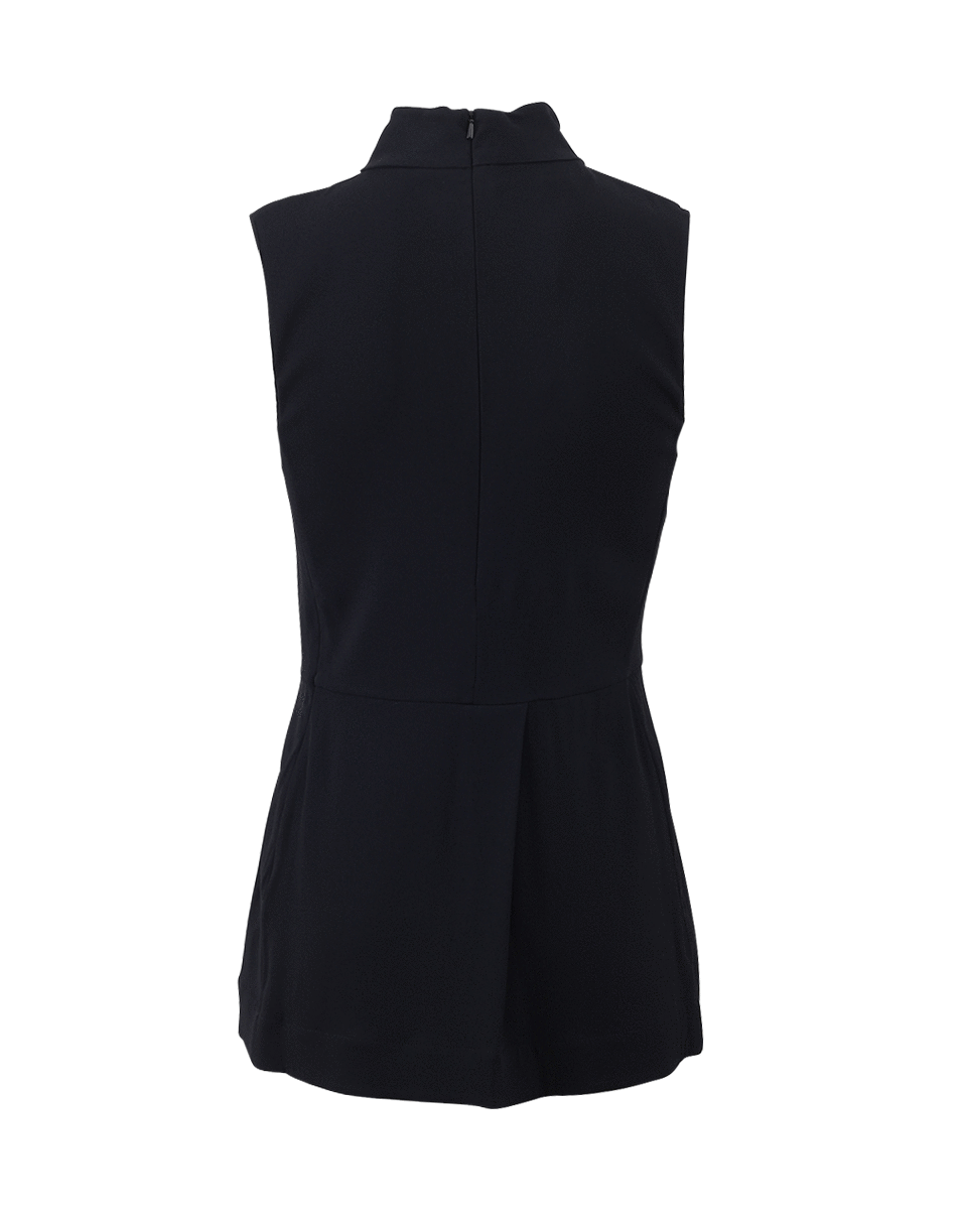 MARNI-High Neck Peplum Top-