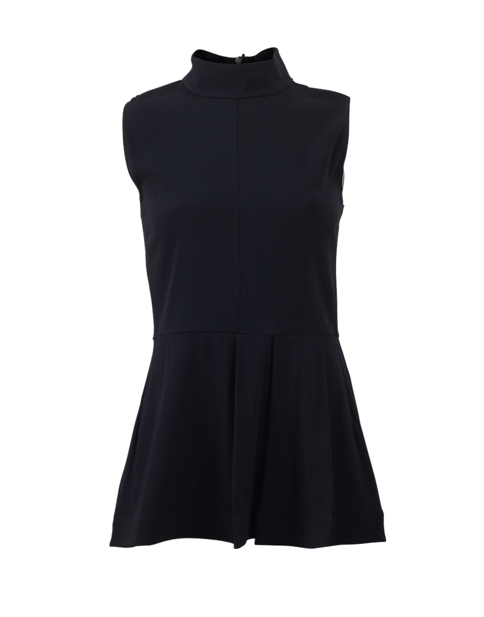 MARNI-High Neck Peplum Top-