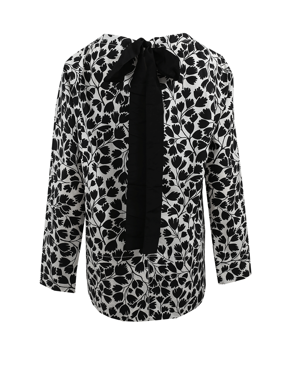 MARNI-Floral Top-BLACK