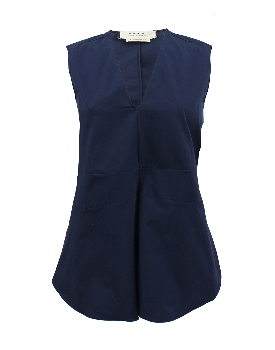 MARNI-Sleeveless V-Neck Boxy Top-