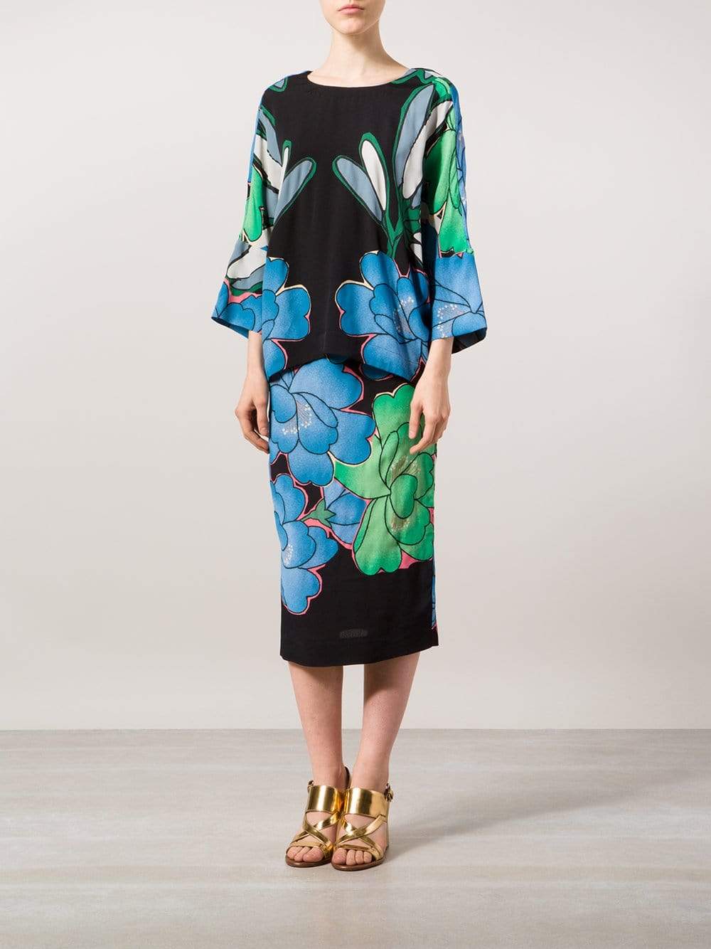 MARNI-Floral Print Top-