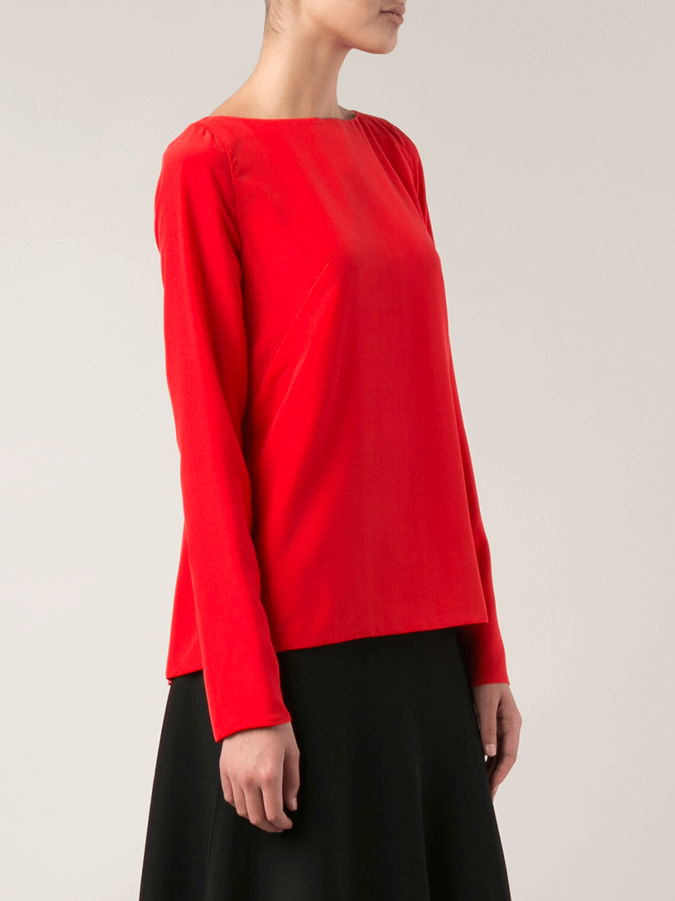 MARNI-Bi-Color Ruffle Blouse-