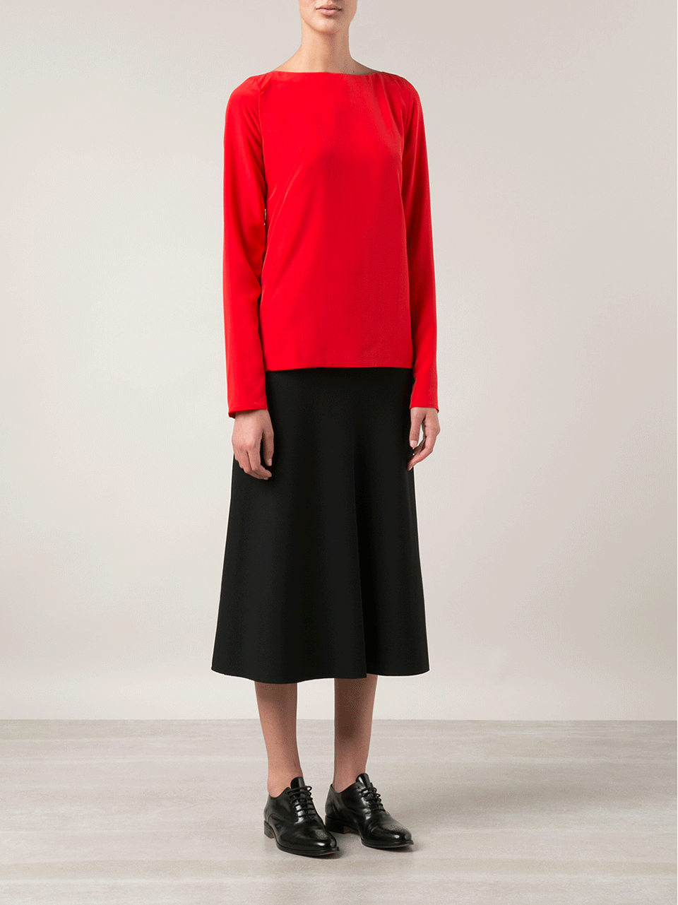 MARNI-Bi-Color Ruffle Blouse-