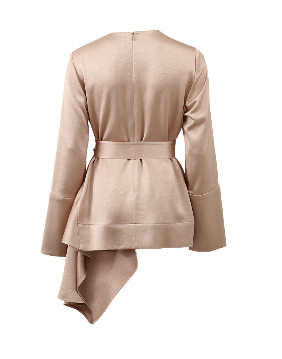 MARNI-Crepe Satin Belted Blouse-