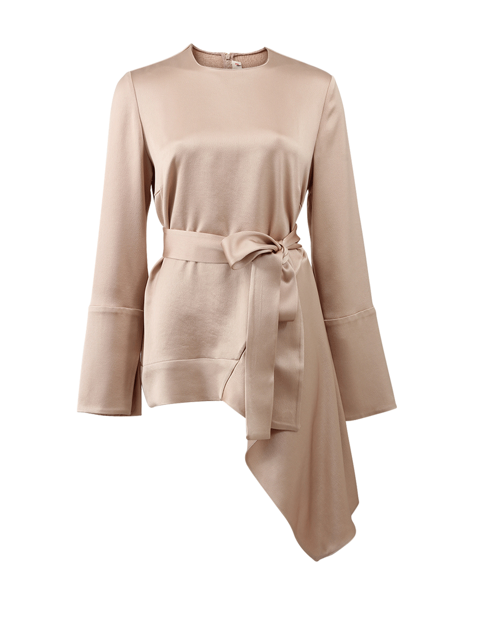MARNI-Crepe Satin Belted Blouse-