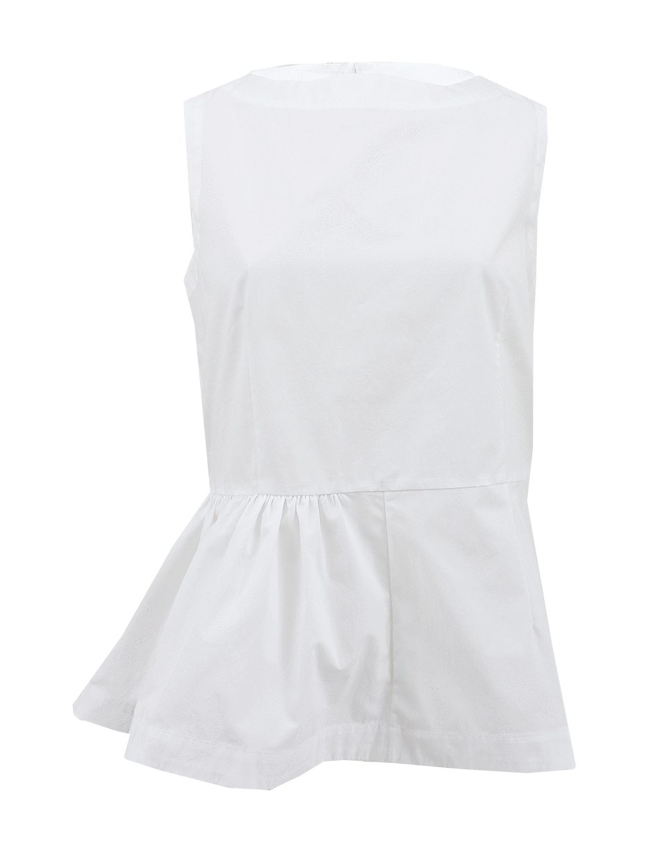 MARNI-Sleeveless Crew Neck Stretch Peplum Top-