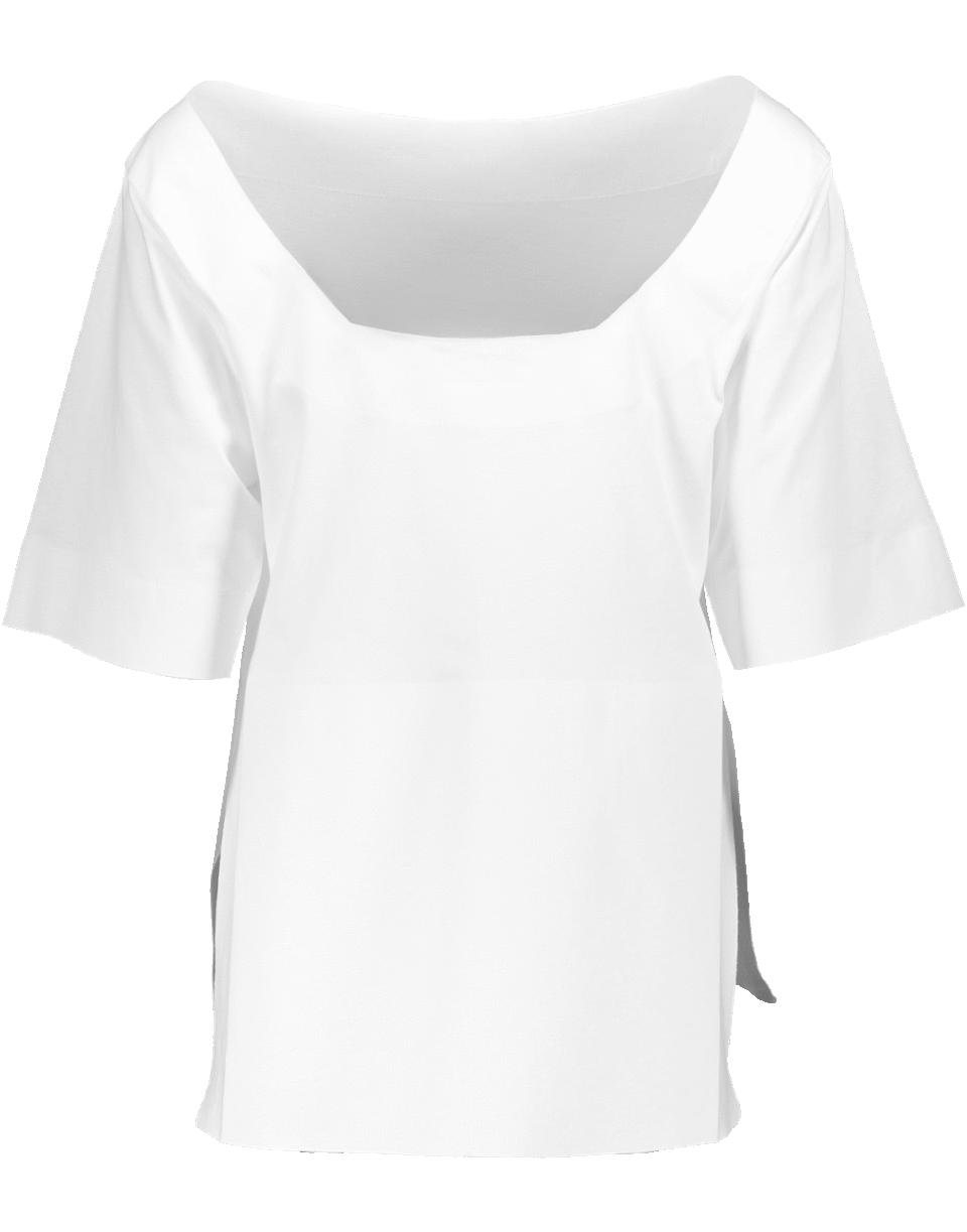 MARNI-Poplin Trim Tee-