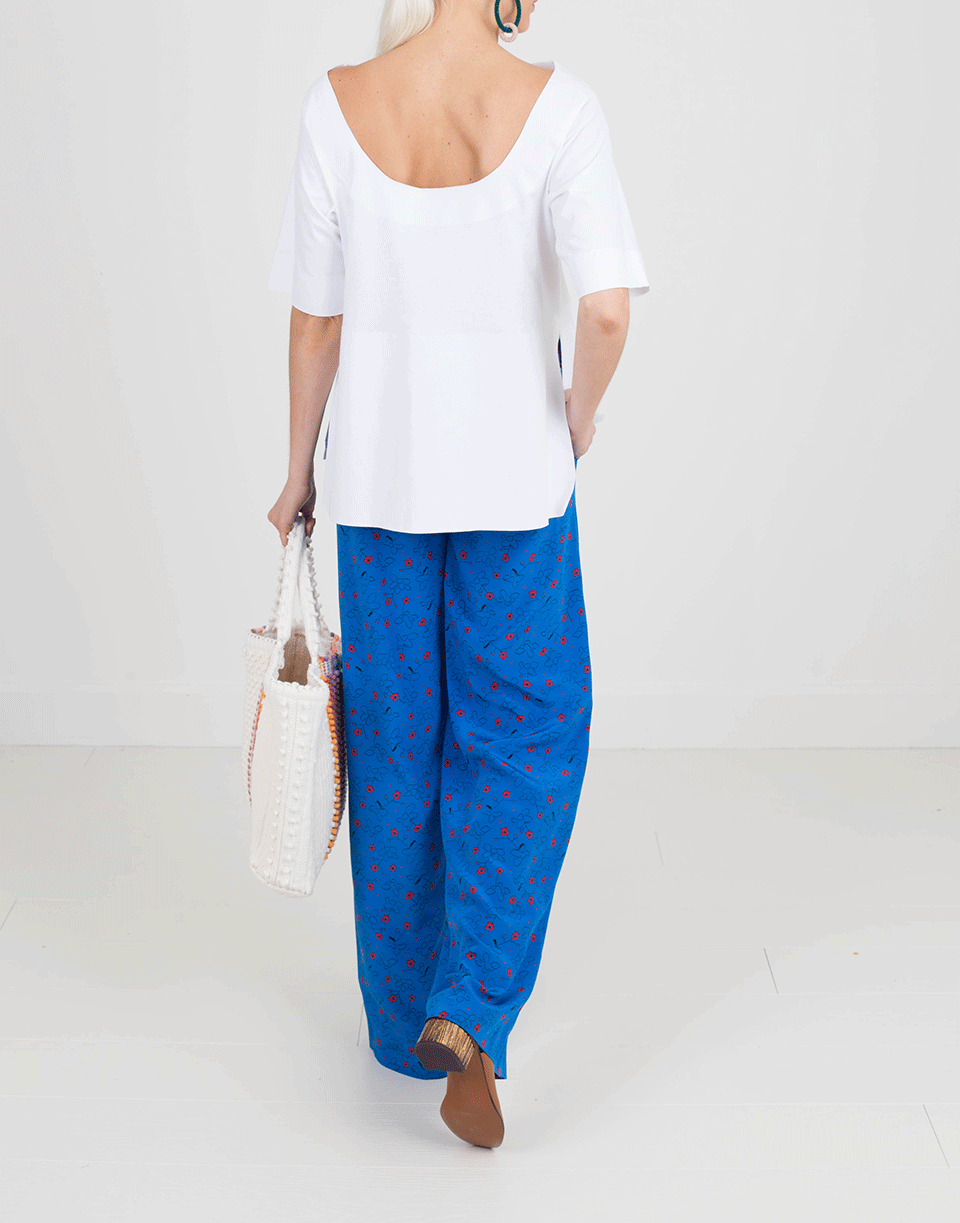 MARNI-Poplin Trim Tee-