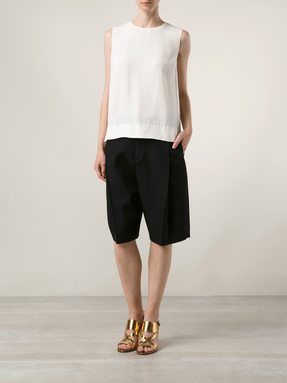 MARNI-Satin Tank Top-