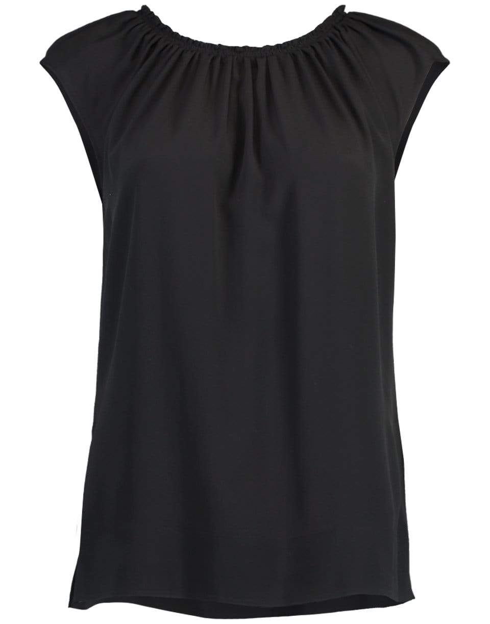 MARNI-Ruched-Neck Sleeveless Blouse-