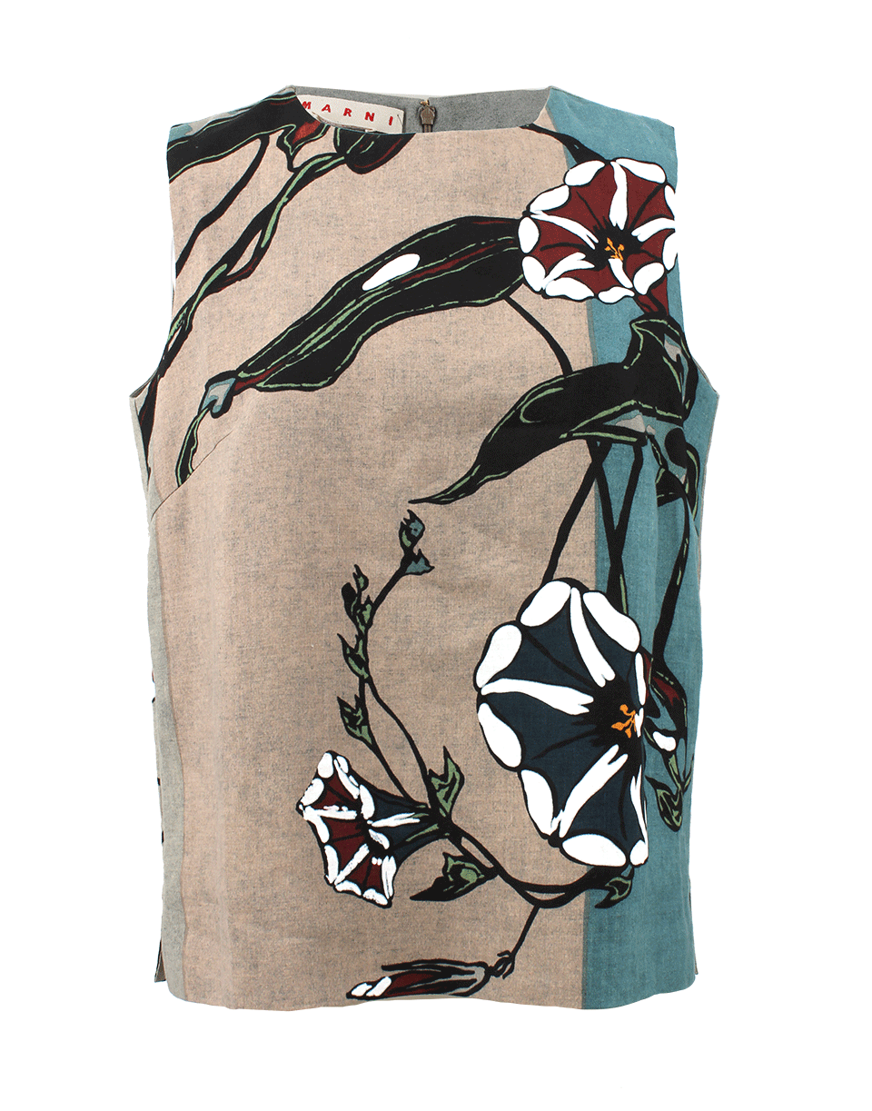 MARNI-Powis Print Boxy Tank-