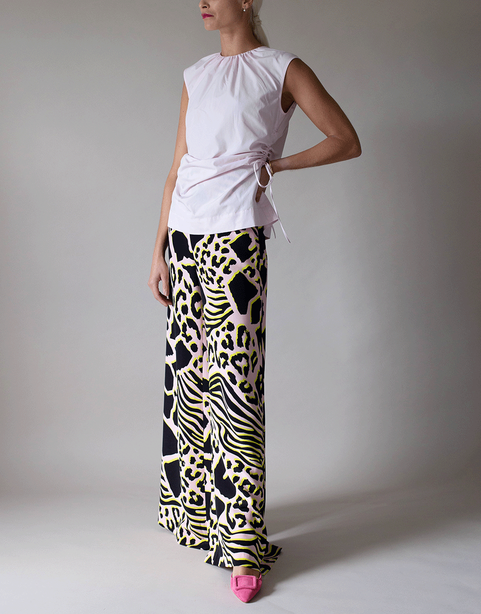 MARNI-Light Rose Sleeveless Drawstring Top-