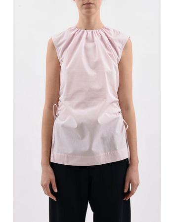 MARNI-Light Rose Sleeveless Drawstring Top-