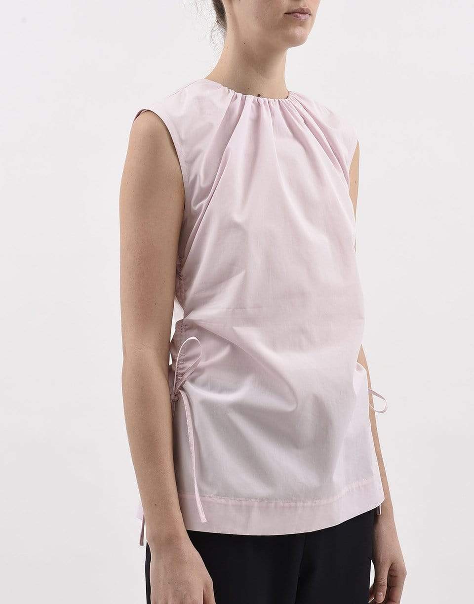 MARNI-Light Rose Sleeveless Drawstring Top-