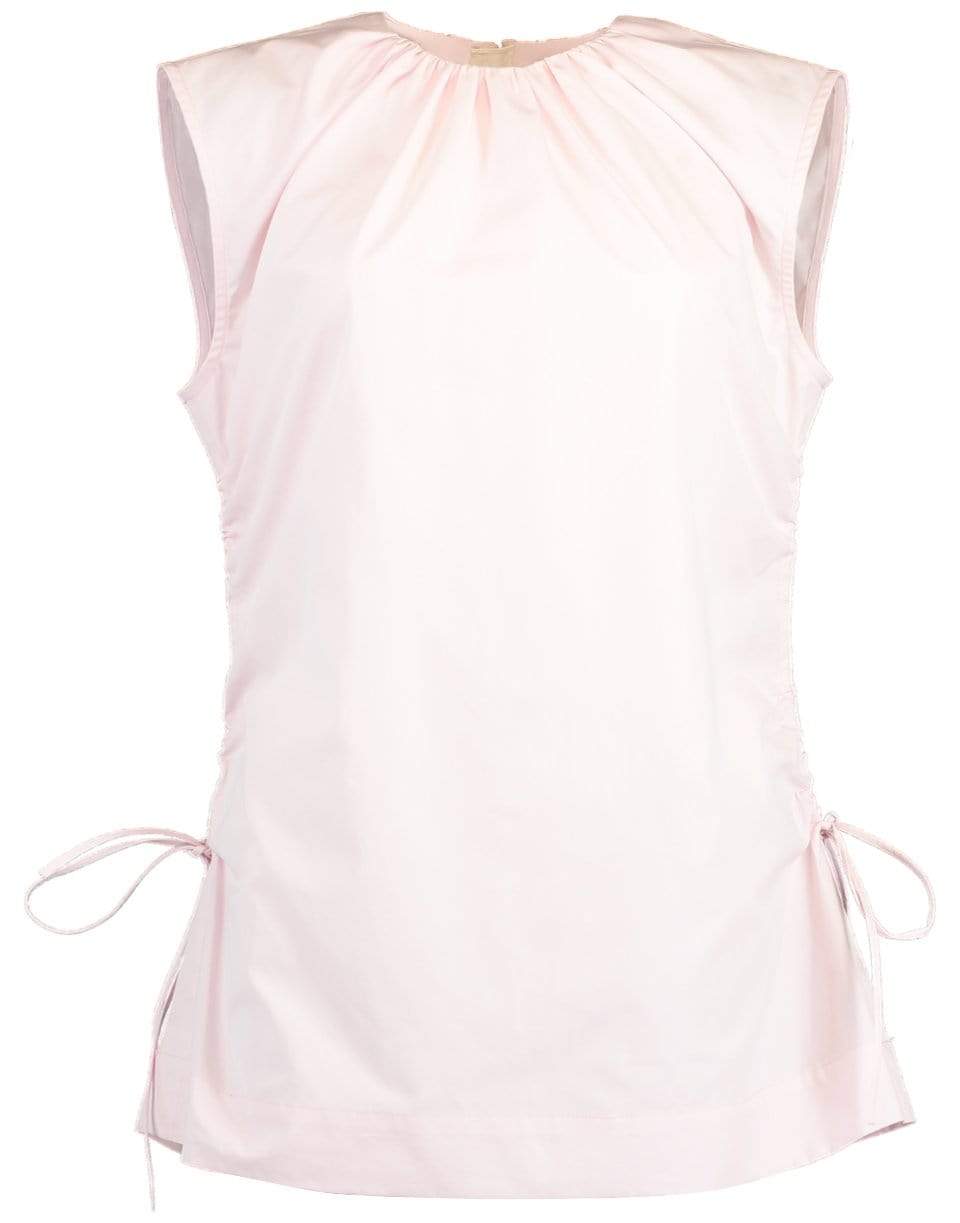 MARNI-Light Rose Sleeveless Drawstring Top-