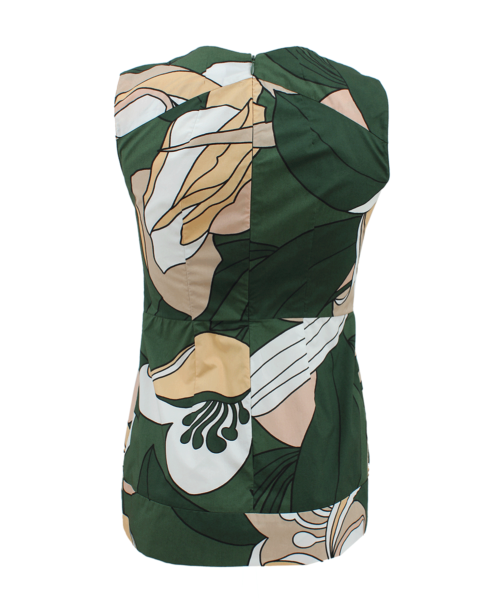 MARNI-Sleeveless Floral Print Cotton Tank-