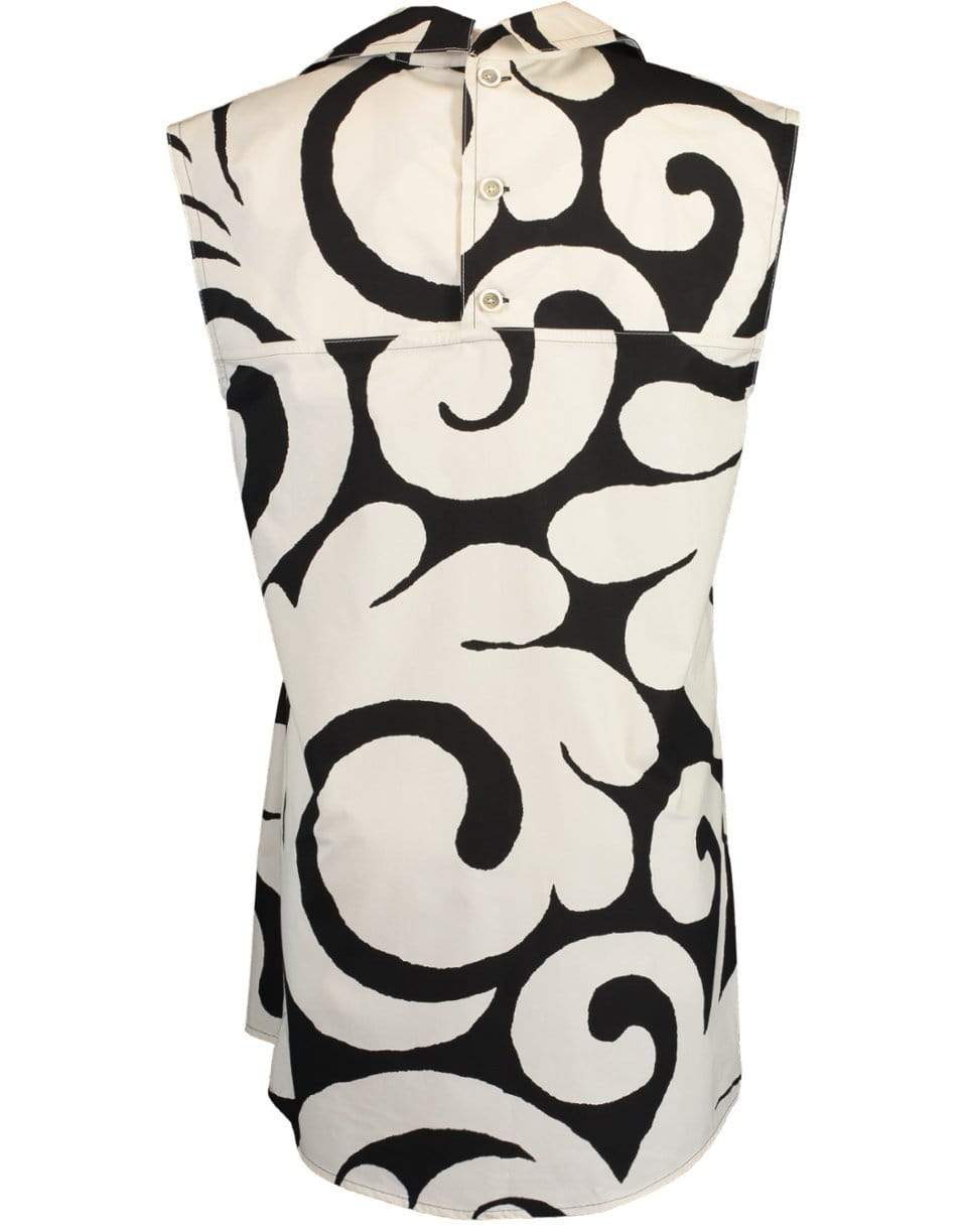 MARNI-Pearl Sleeveless Printed Peplum Tank-