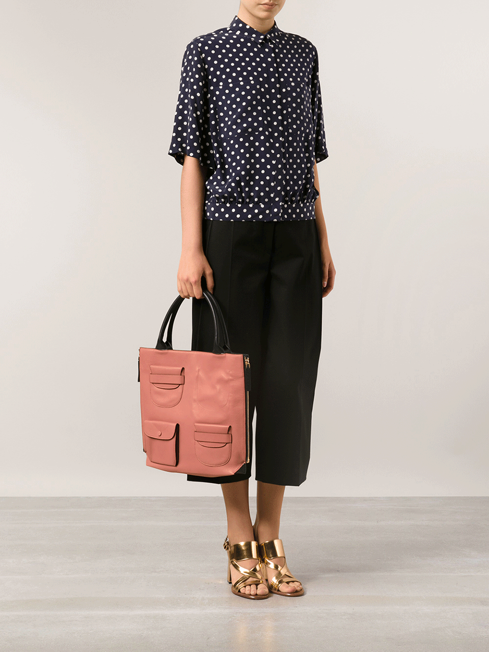 MARNI-Shopping Bag-APRICOT