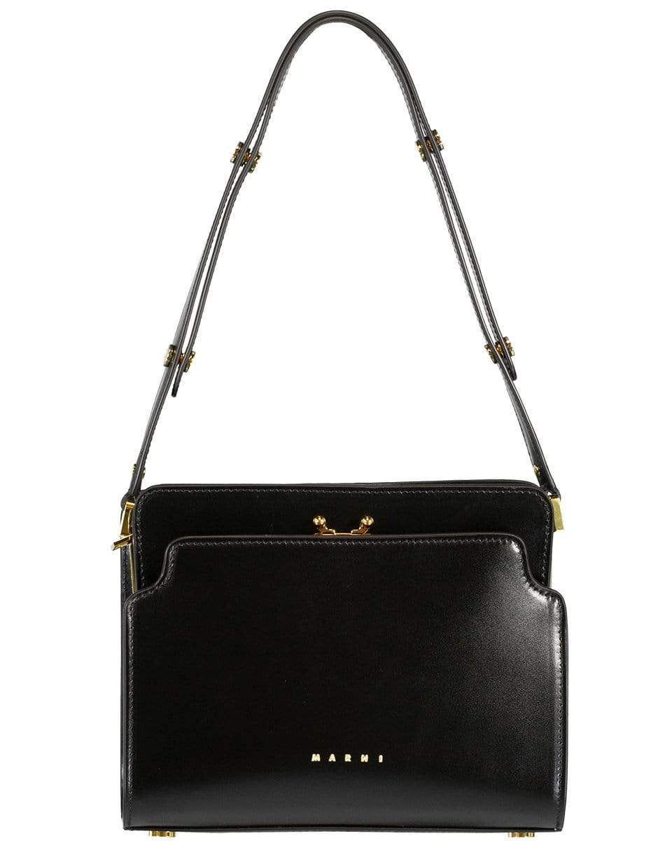 MARNI-Trunk Reverse Handbag-BLK/RED