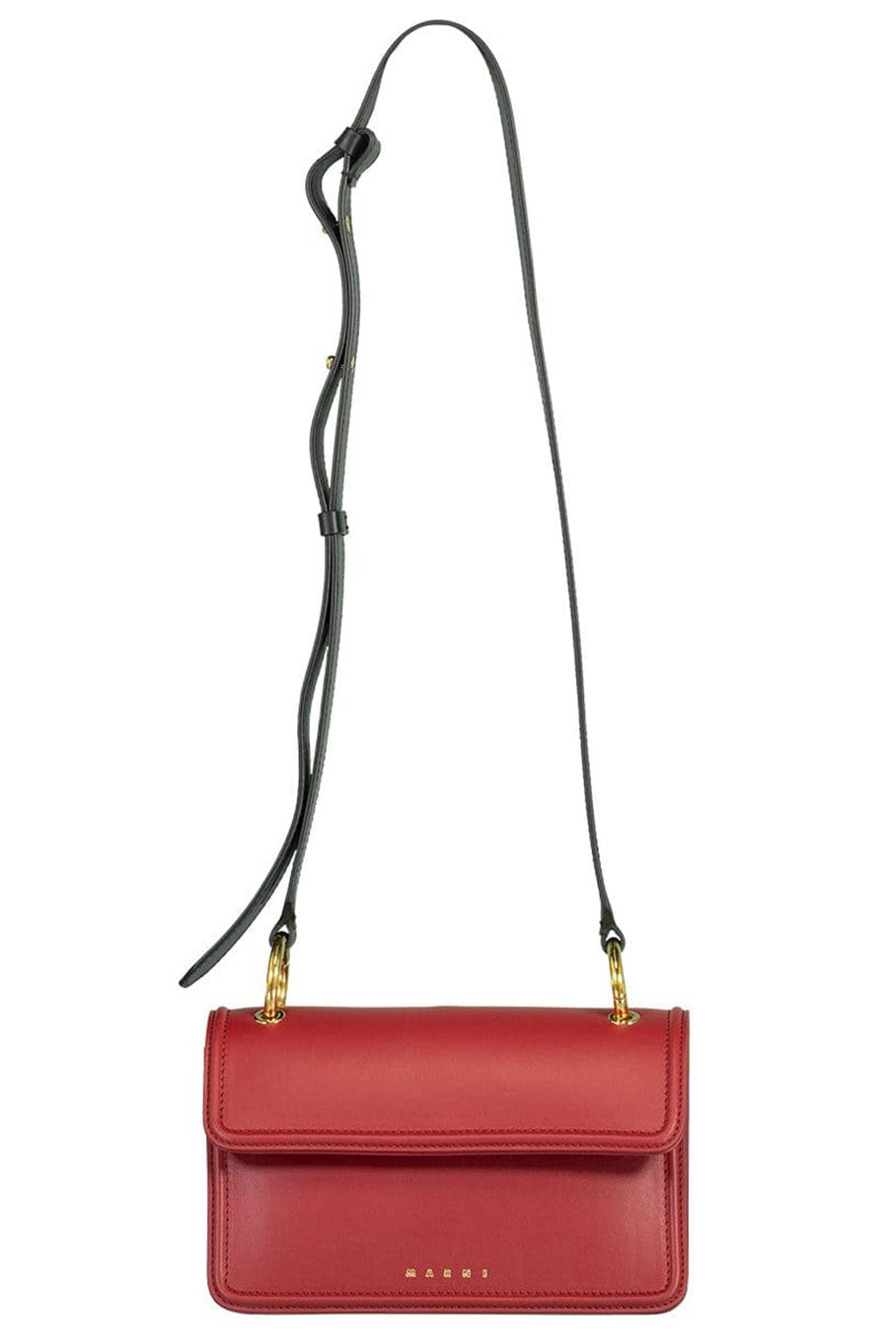 MARNI-Burgundy New Beat Small Bag-BURGUNDY
