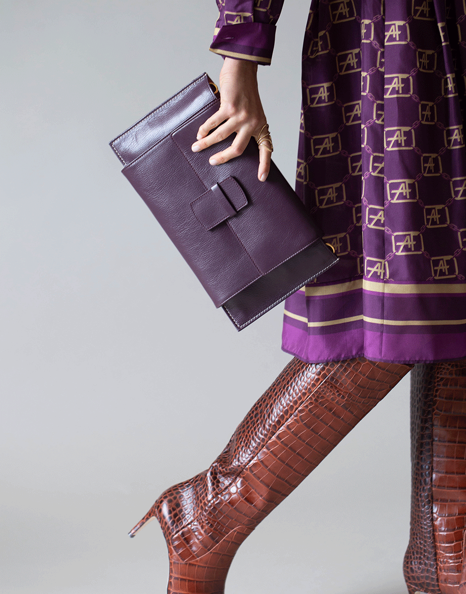MARNI-Dark Ribes Juliette Shoulder Bag and Clutch-BURGUNDY
