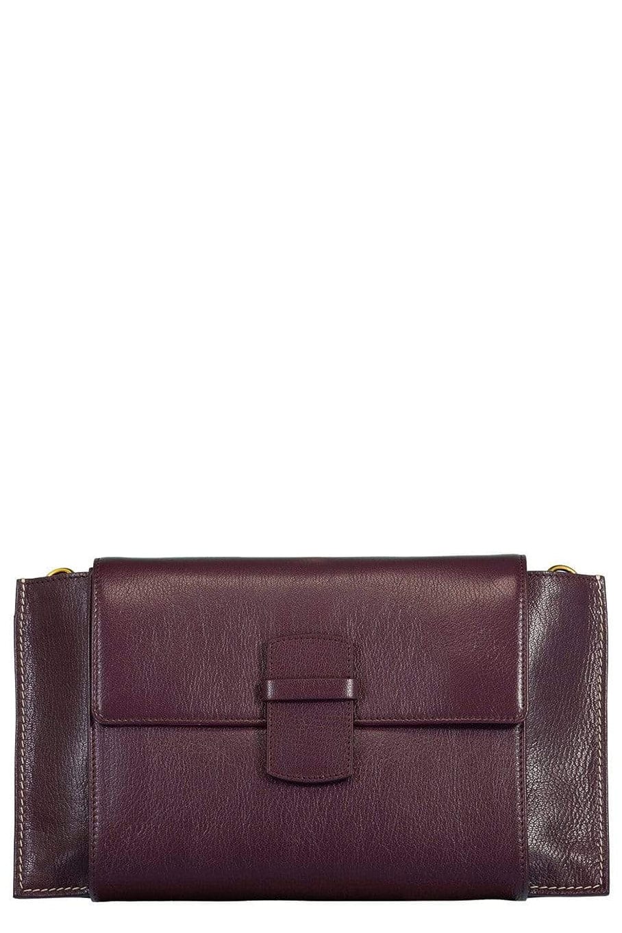 MARNI-Dark Ribes Juliette Shoulder Bag and Clutch-BURGUNDY
