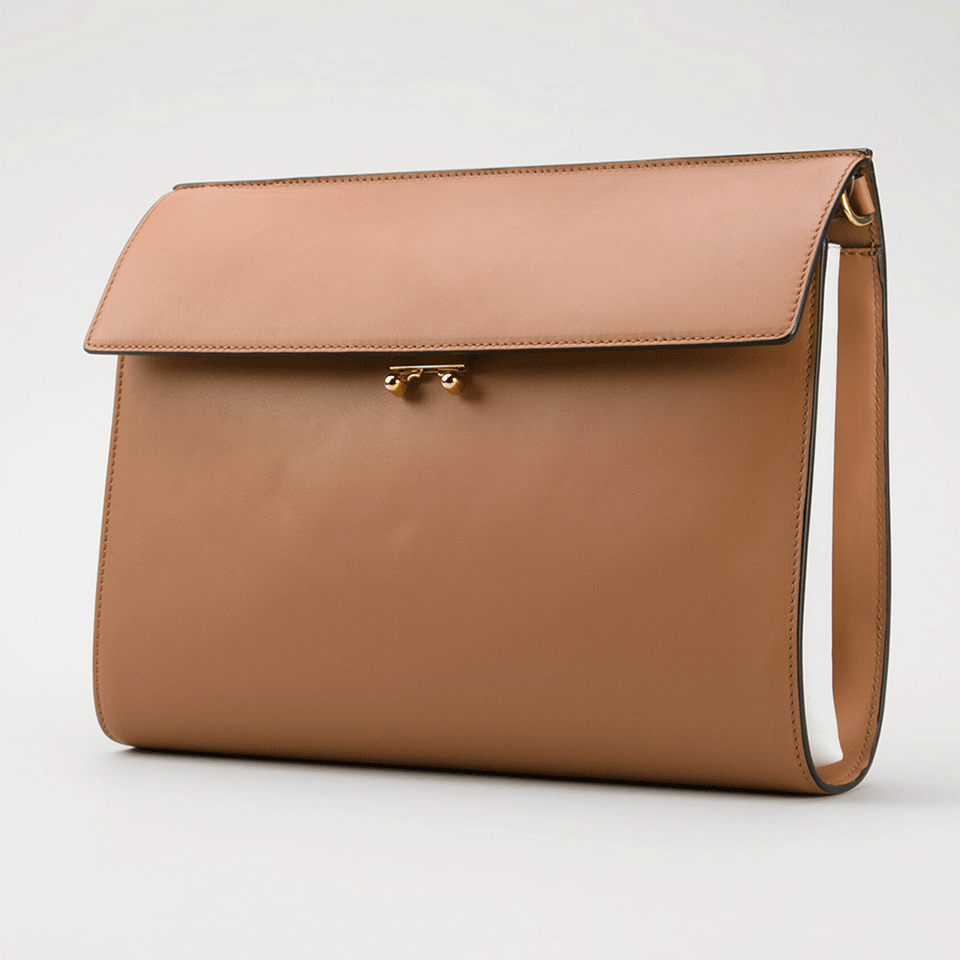 MARNI-Crossbody Pouchette-CINNAMON