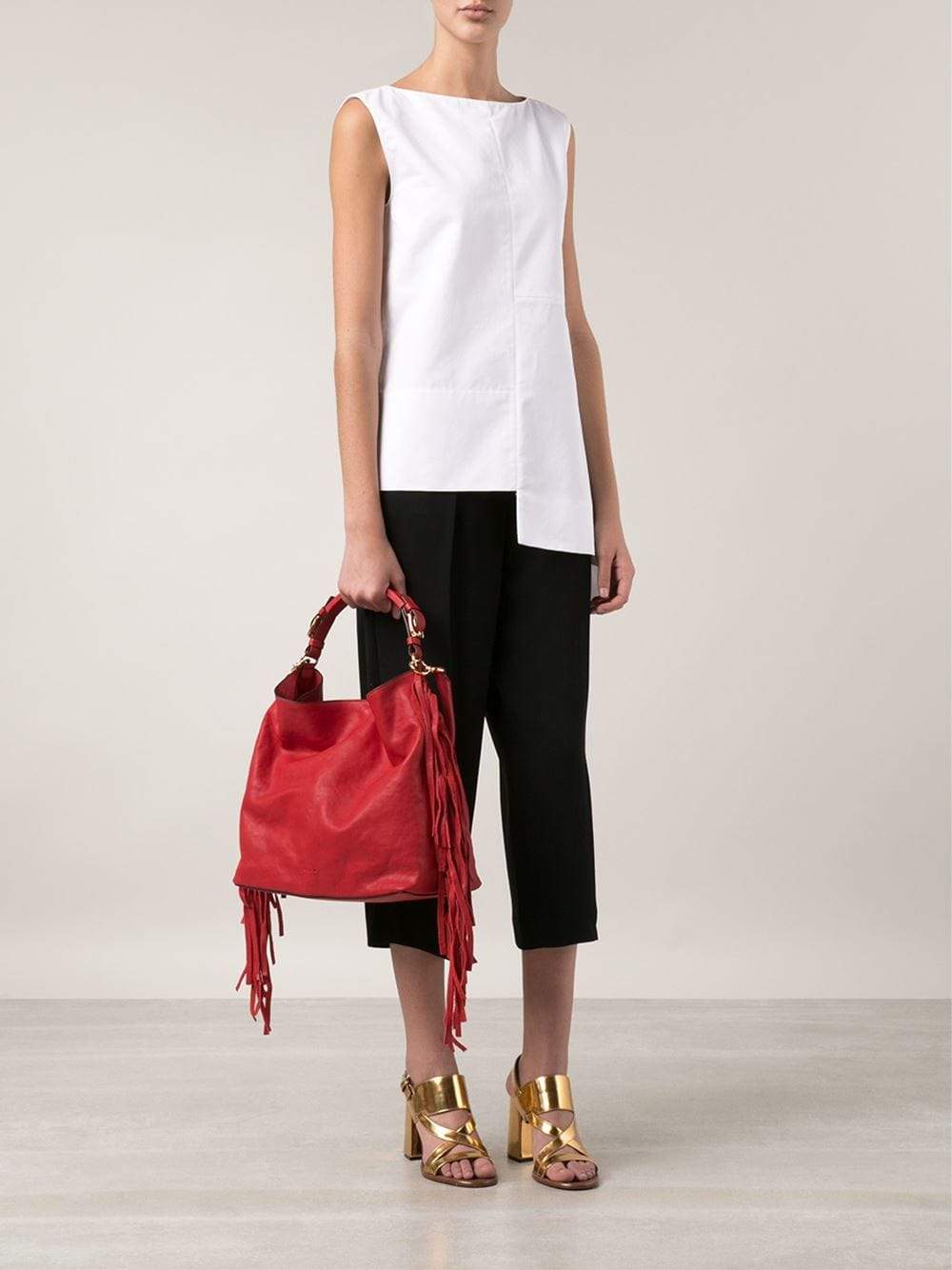 MARNI-Fringed Shoulder Bag-HOTRED