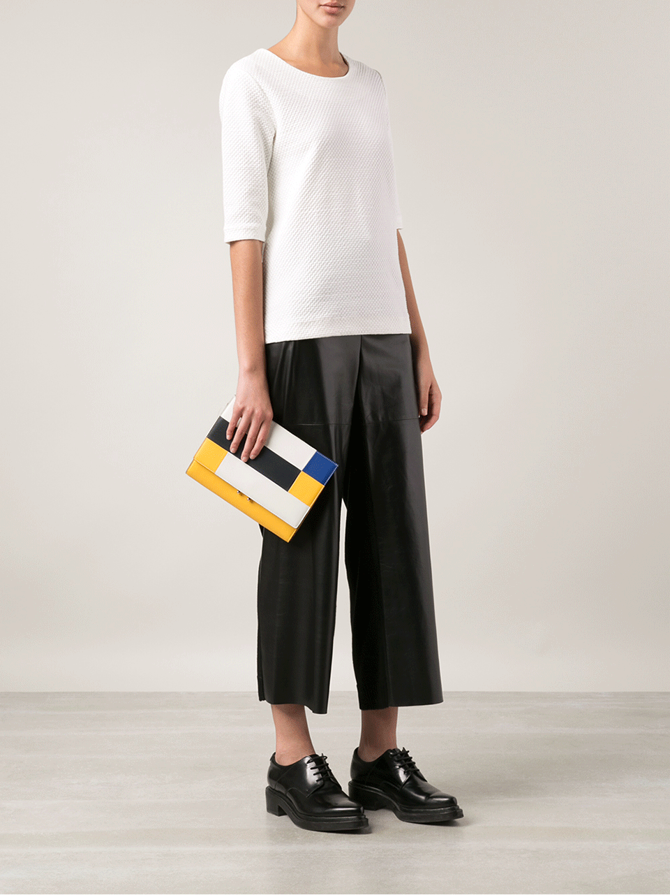 MARNI-Colorblock Pouchette Crossbody-LIMESTN