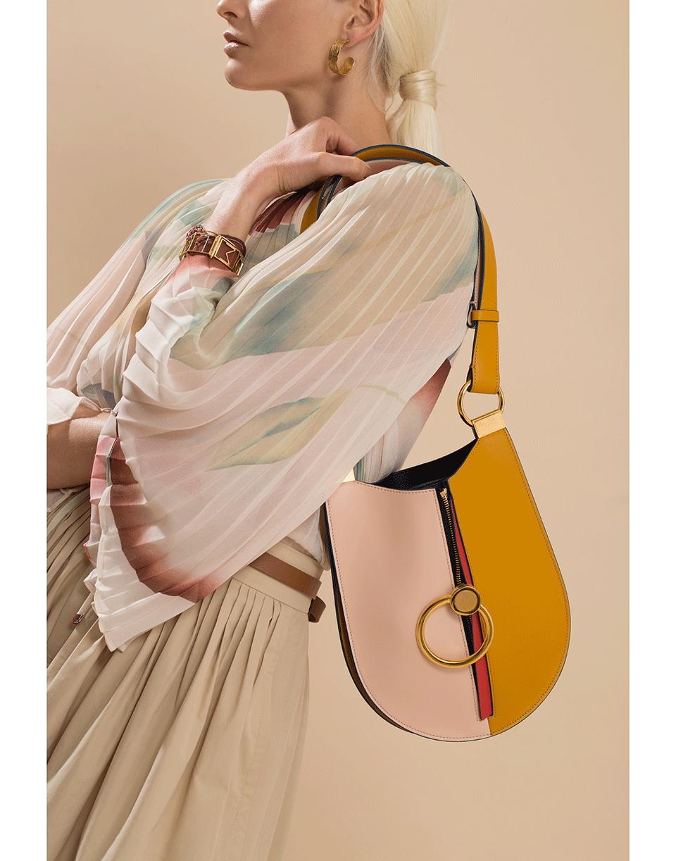 MARNI-Mini Earring Shoulder Bag-ROSE/GLD