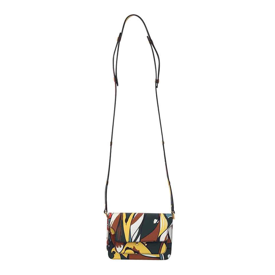 MARNI-Mini Printed Trunk Bag-SEAGREEN