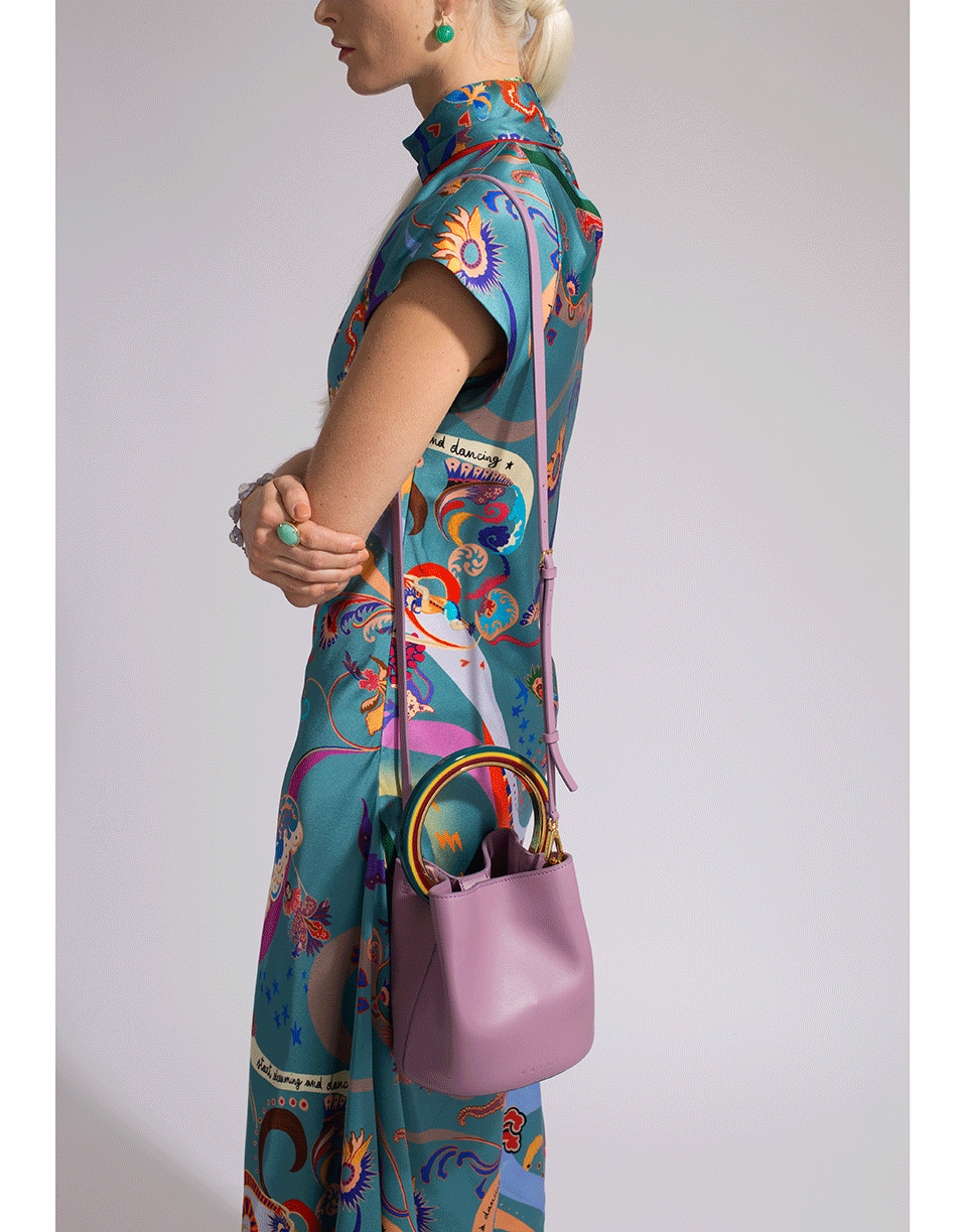 MARNI-Pannier Bucket Bag-LILAC