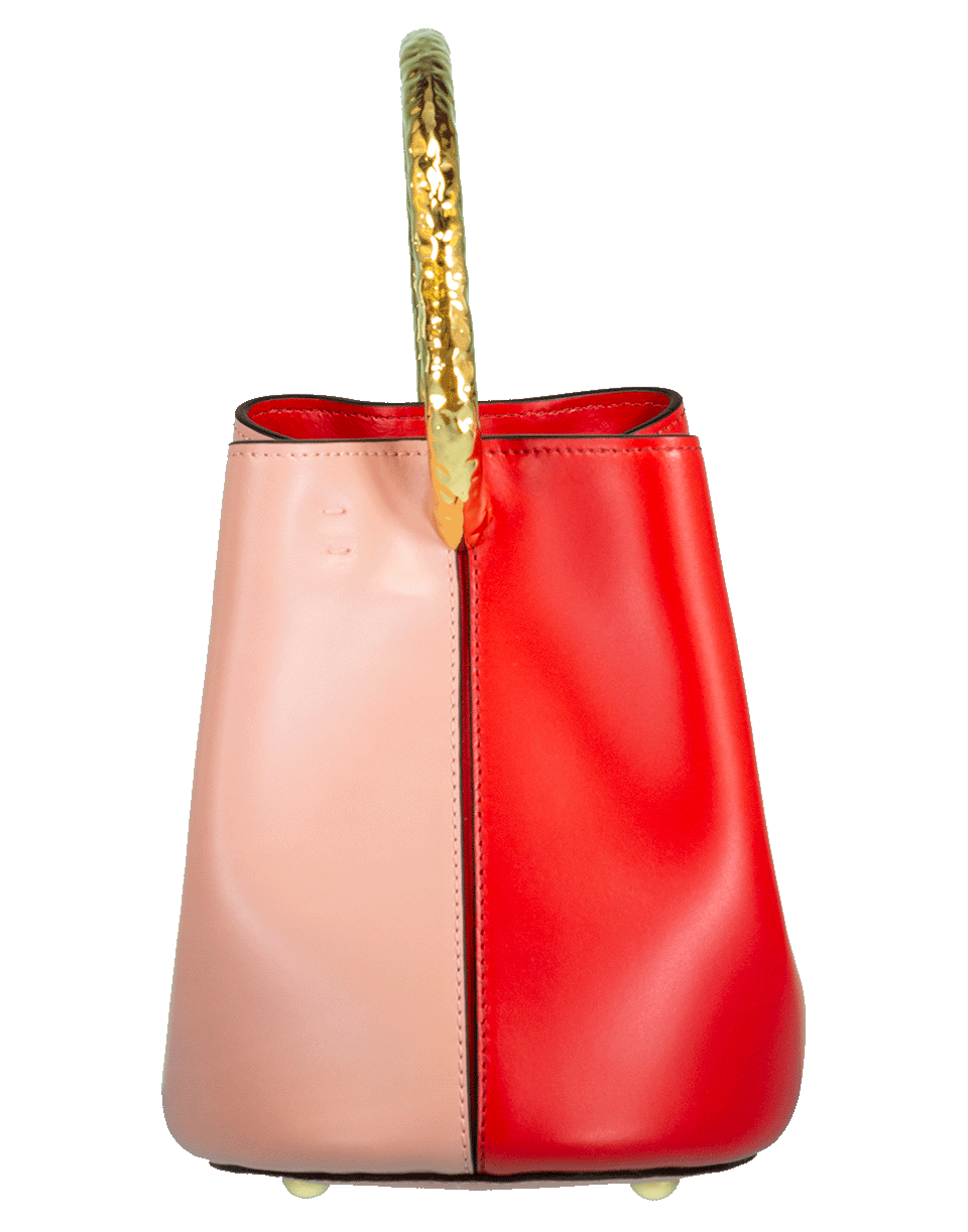 MARNI-Pannier Two-Tone Bucket Bag-TULIP