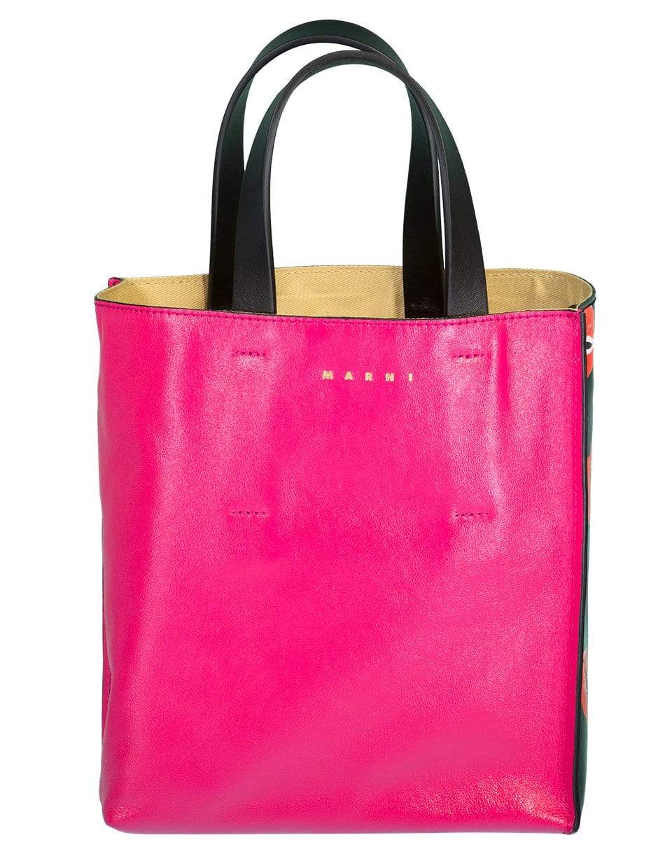 MARNI-Mini Kiss Tornado Museo Soft Tote-BLK/PRPL