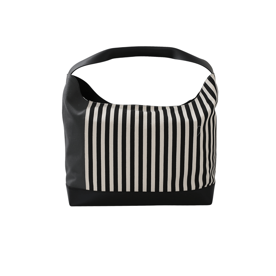 MARNI-Striped Canvas Tote-DUST