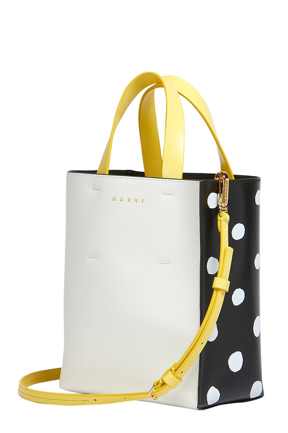 MARNI-Museo Bag Mini Shopper Tote - Lily-LLYWHTBK