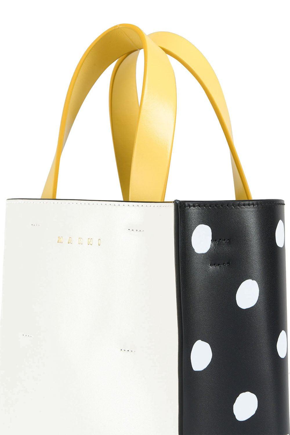 MARNI-Museo Bag Mini Shopper Tote - Lily-LLYWHTBK